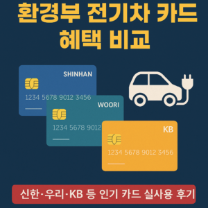 환경부 전기차 카드 혜택 비교 