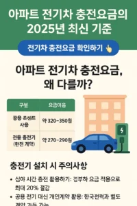 아파트 전기차 충전요금